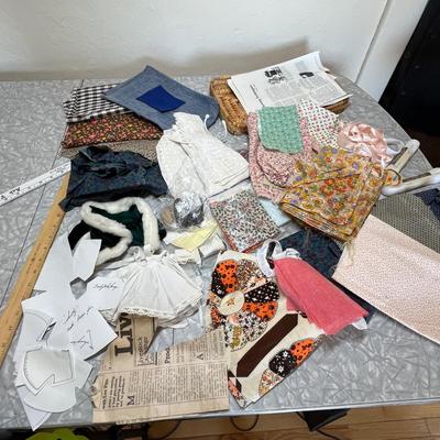 Sewing scraps & other