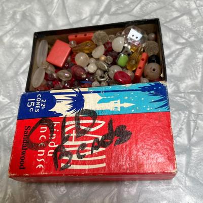 Small box of beads