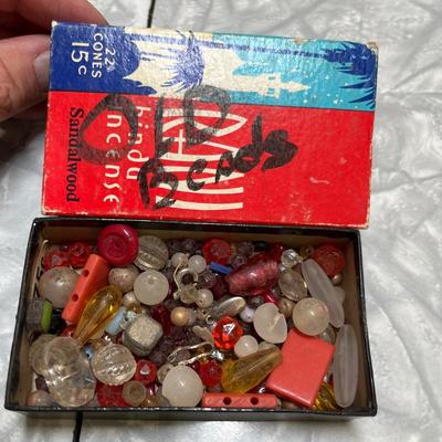 Small box of beads