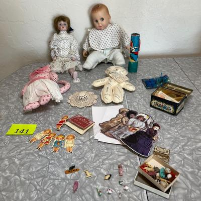 Lot of dolls & toys