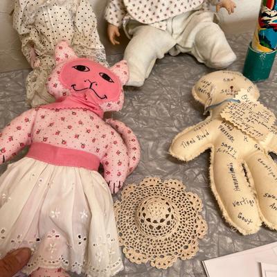 Lot of dolls & toys