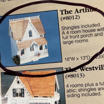 Wood doll house kit