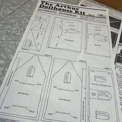 Wood doll house kit