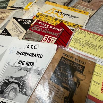 Vintage farm paper items