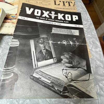Vintage paper memorabilia