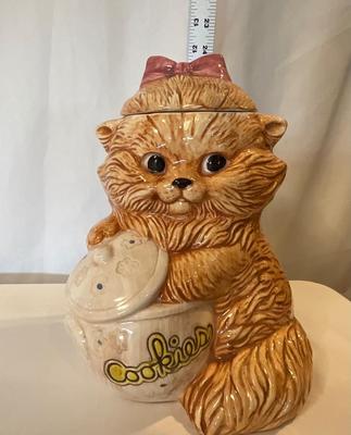 Vintage Cat Cookie Jar