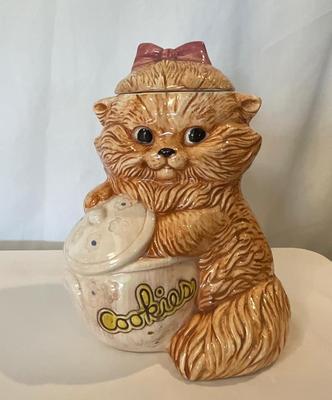 Vintage Cat Cookie Jar