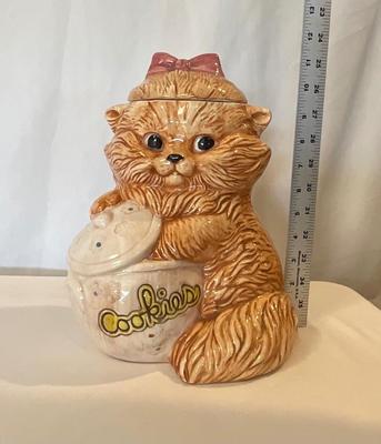 Vintage Cat Cookie Jar