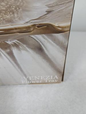 Fifth Ave Venezia Flower Tray Crystal Dish With Box