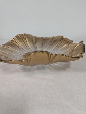 Fifth Ave Venezia Flower Tray Crystal Dish With Box