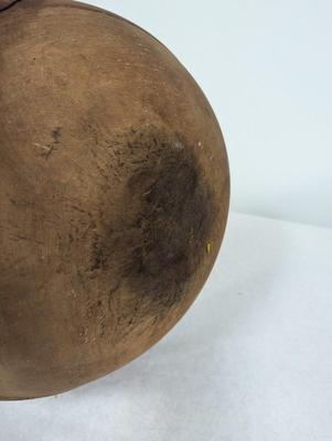 Antique Primitive Round Wood Dough Bowl