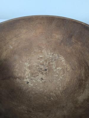 Antique Primitive Round Wood Dough Bowl