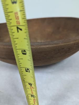 Antique Primitive Round Wood Dough Bowl