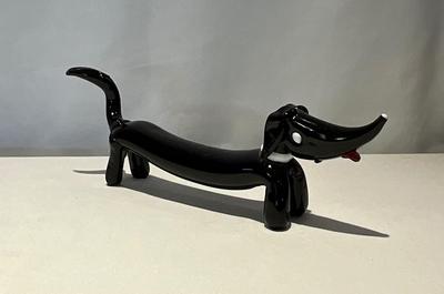 Heavy Glass Dachshund