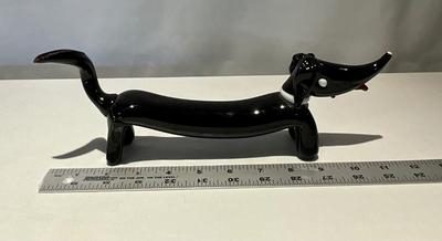 Heavy Glass Dachshund