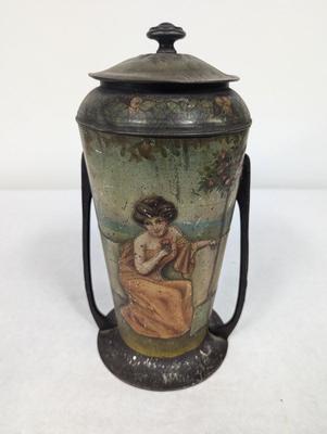 Fancy Two Handled Tea Caddy