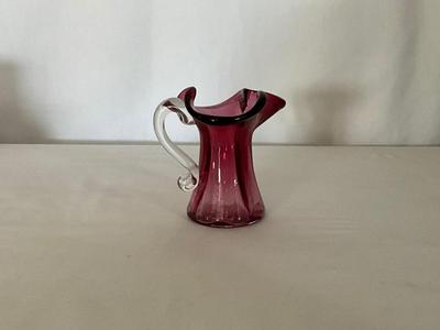 Cranberry Mini Red Glass pitcher