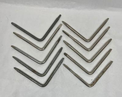 Lot 0f 10 Assorted Steel Faucet Seat Wrenches