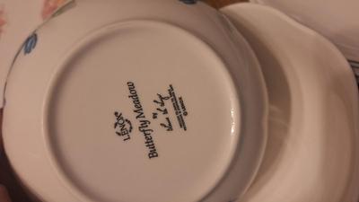 Butterfly meadow Lenox dishes -24 peices
