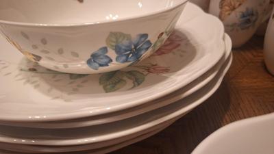 Butterfly meadow Lenox dishes -24 peices