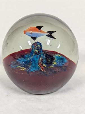 Vintage Penco Art Glass Fish Paperweight