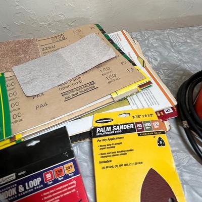 Sander & paint supplies