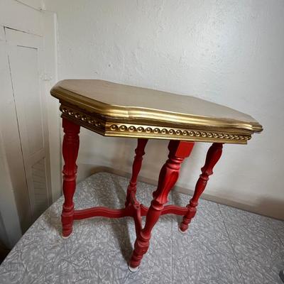 Gold topped table