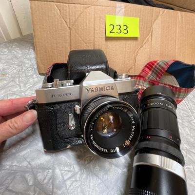 Yashica camera and supplies