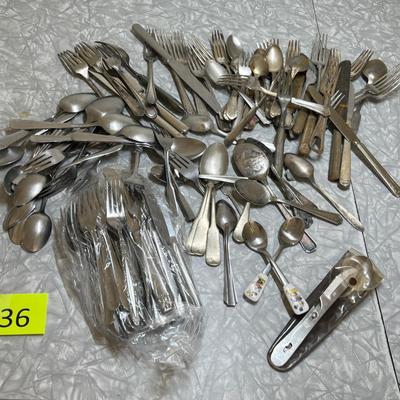 Large lot of flatware