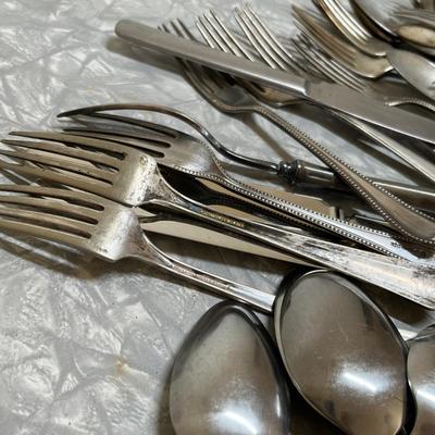 Large lot of flatware