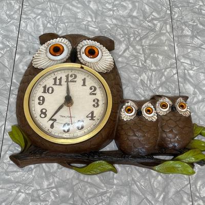 70s Owl Clock