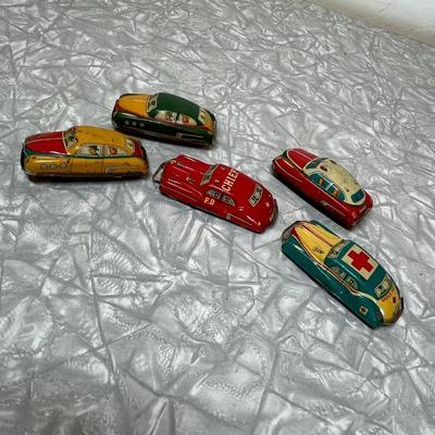 Antique tin cars