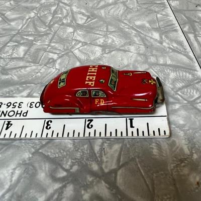Antique tin cars