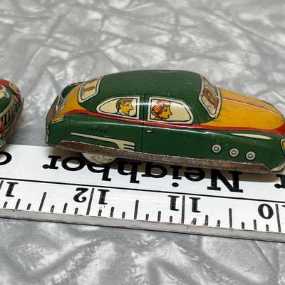 Antique tin cars