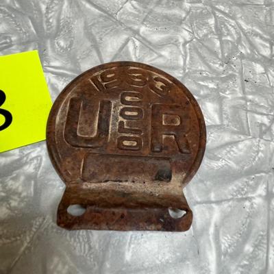 1933 Colorado License Plate