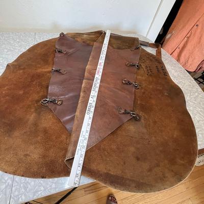 HH Heiser Leather Chaps 861 size 32