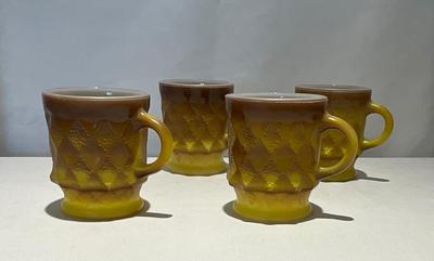 Vintage Anchor Hocking Fire King Kimberly Cups