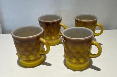 Vintage Anchor Hocking Fire King Kimberly Cups