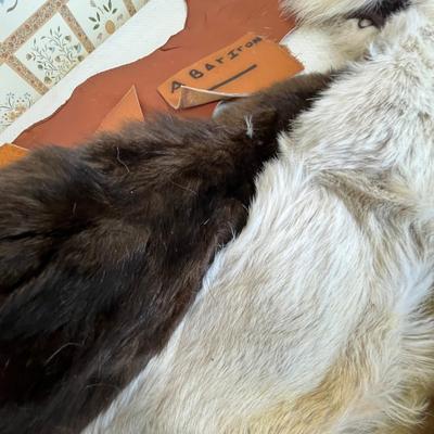 Leather & fur pieces