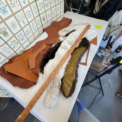 Leather & fur pieces