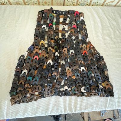 Super cool scrap leather vest