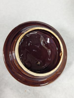 253 McCoy Stoneware Crock With Lid