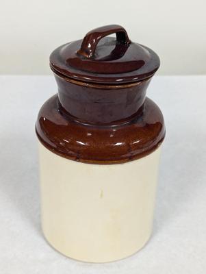 253 McCoy Stoneware Crock With Lid