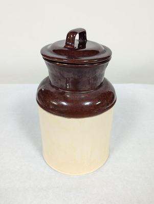 254 McCoy Stoneware Crock With Lid