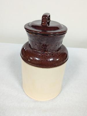 254 McCoy Stoneware Crock With Lid