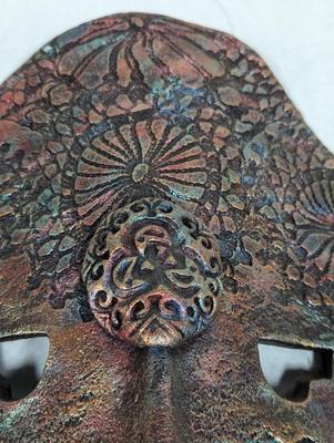 Large Handmade Clay Tribal Mask