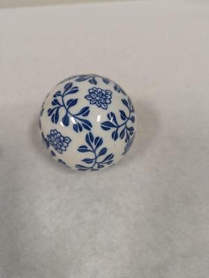 Blue & White Spherical Porcelain Balls