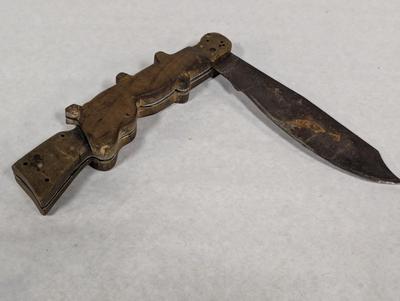 Gun Handled Folding Knife