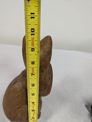 Hand Carved Wooden Cat