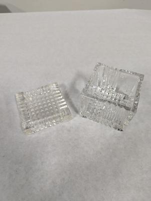 Mikasa Crystal Cut Glass Trinket Box With Lid Choice 1